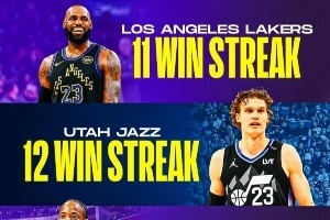 各队2000年至今最长连胜记录！热火27连胜 勇士24 火箭22 湖人11