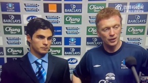 来看23岁青涩的塔帅！21年前，阿尔特塔与莫耶斯在赛后接受采访